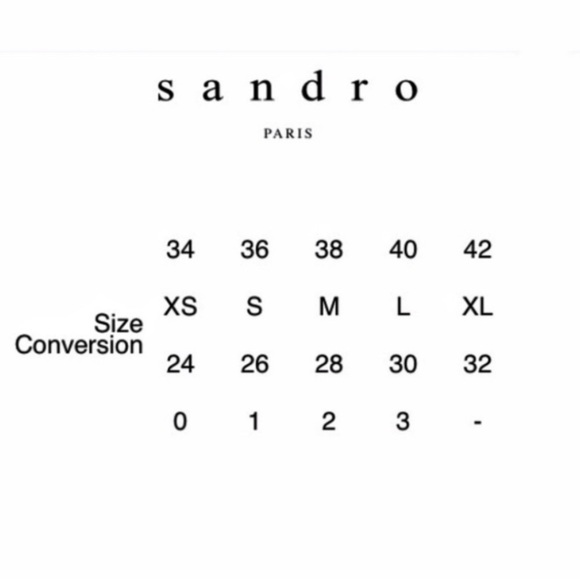 Sandro Black and Cream Long Sleeve Dress - Picture 3 of 16